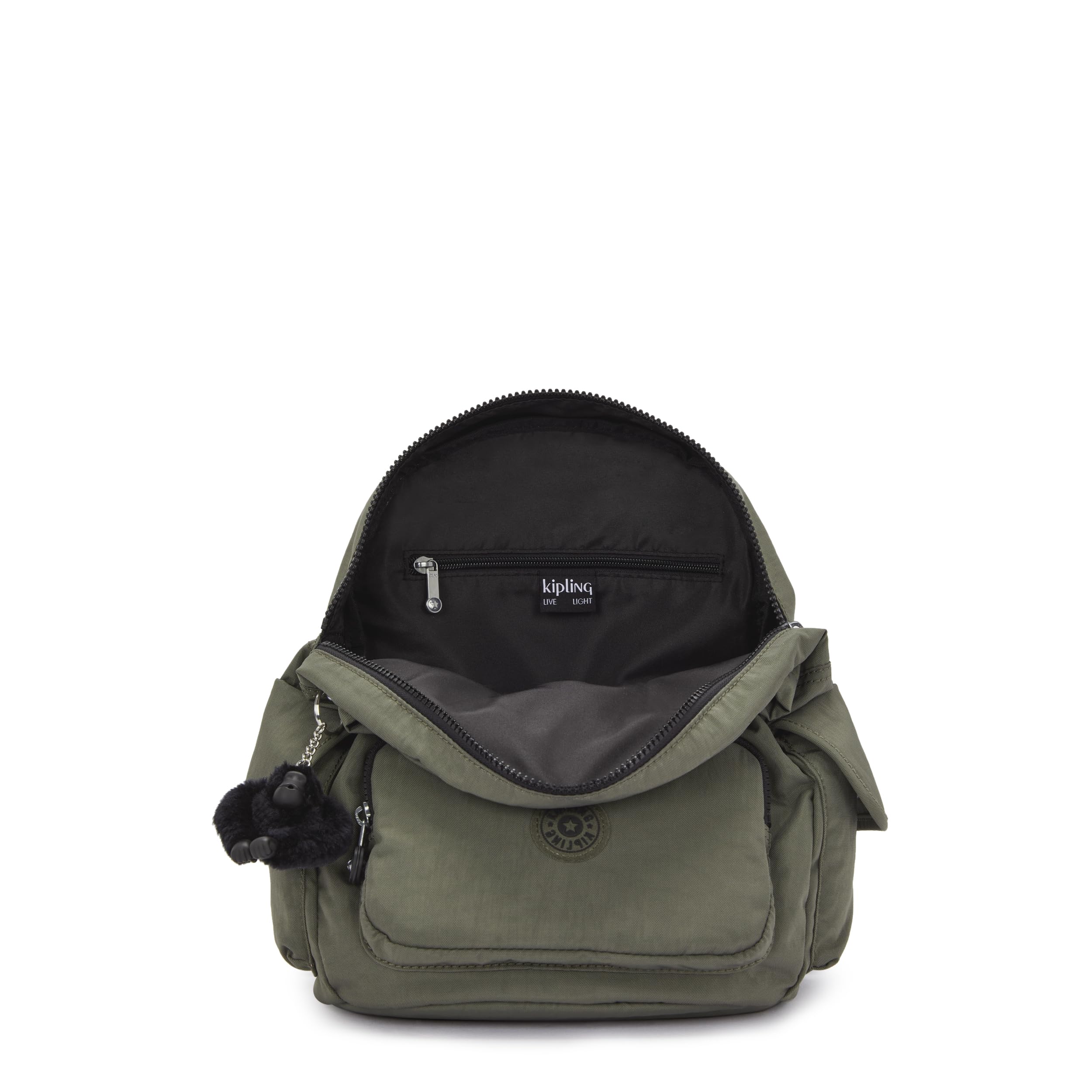 Kipling Women's City Pack S Backpack Handbag - Lightweight Travel Laptop Bag, Green Moss, 19x27x33.5 cm (LxWxH) - Perfect for Work, School & Daily Commute