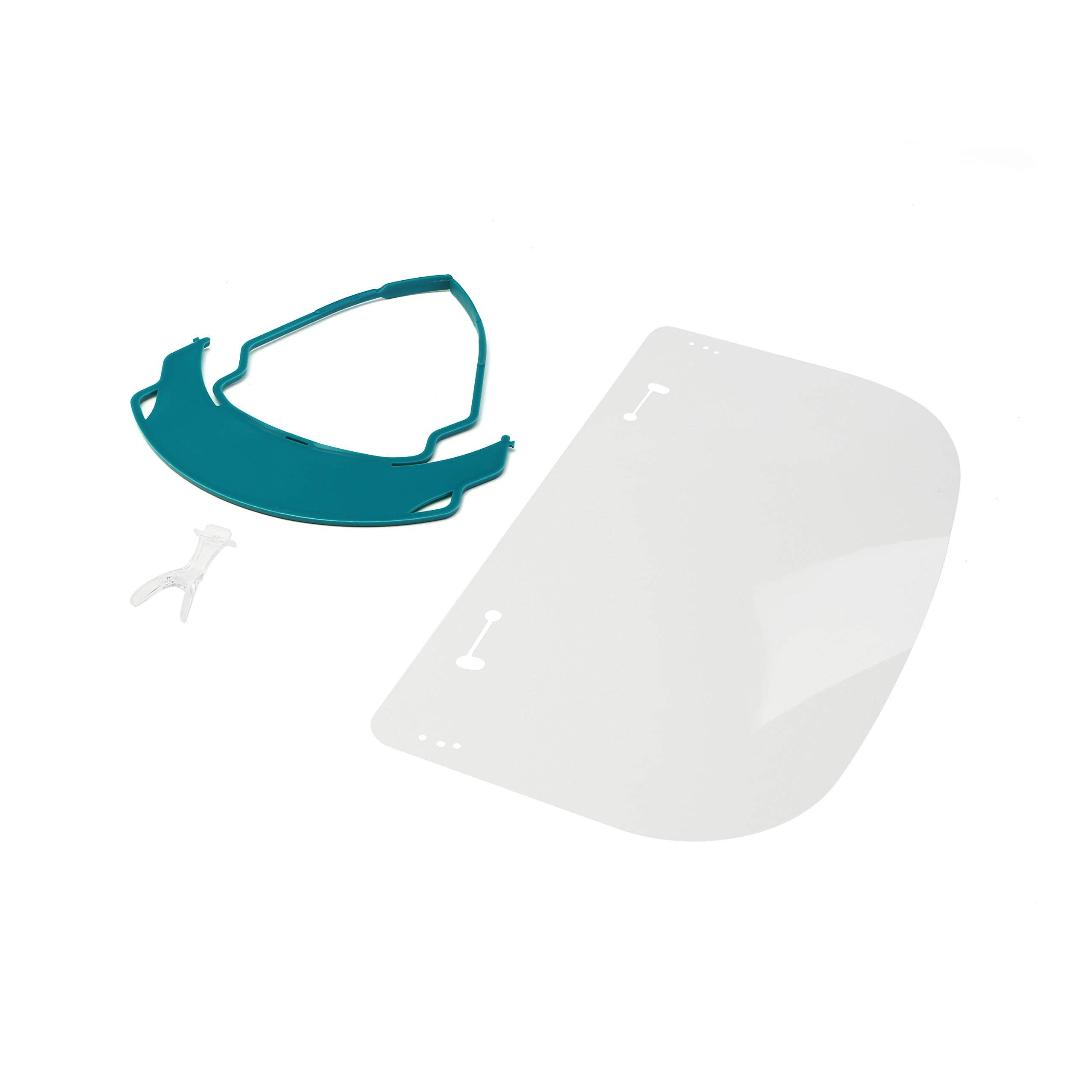 TIDIShield Assemble 'n Go Face Shield Visors (100 Pack) - Clear Protective Visors for Medical, Dental & Pharmacy Use - Compatible with Eyewear - Essential PPE for Clinics, Offices & Homecare (2211-100) - Ideal for Healthcare Workers, First Responders & High-Risk Environments