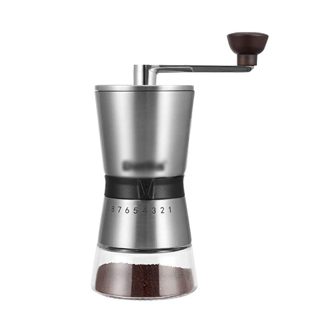 Vintage Manual Coffee Grinder - Adjustable Ceramic Burr Hand Mill for Espresso, French Press & Pour Over - Compact Portable Travel & Office Coffee Maker for Home Kitchen Camping (Color: A)