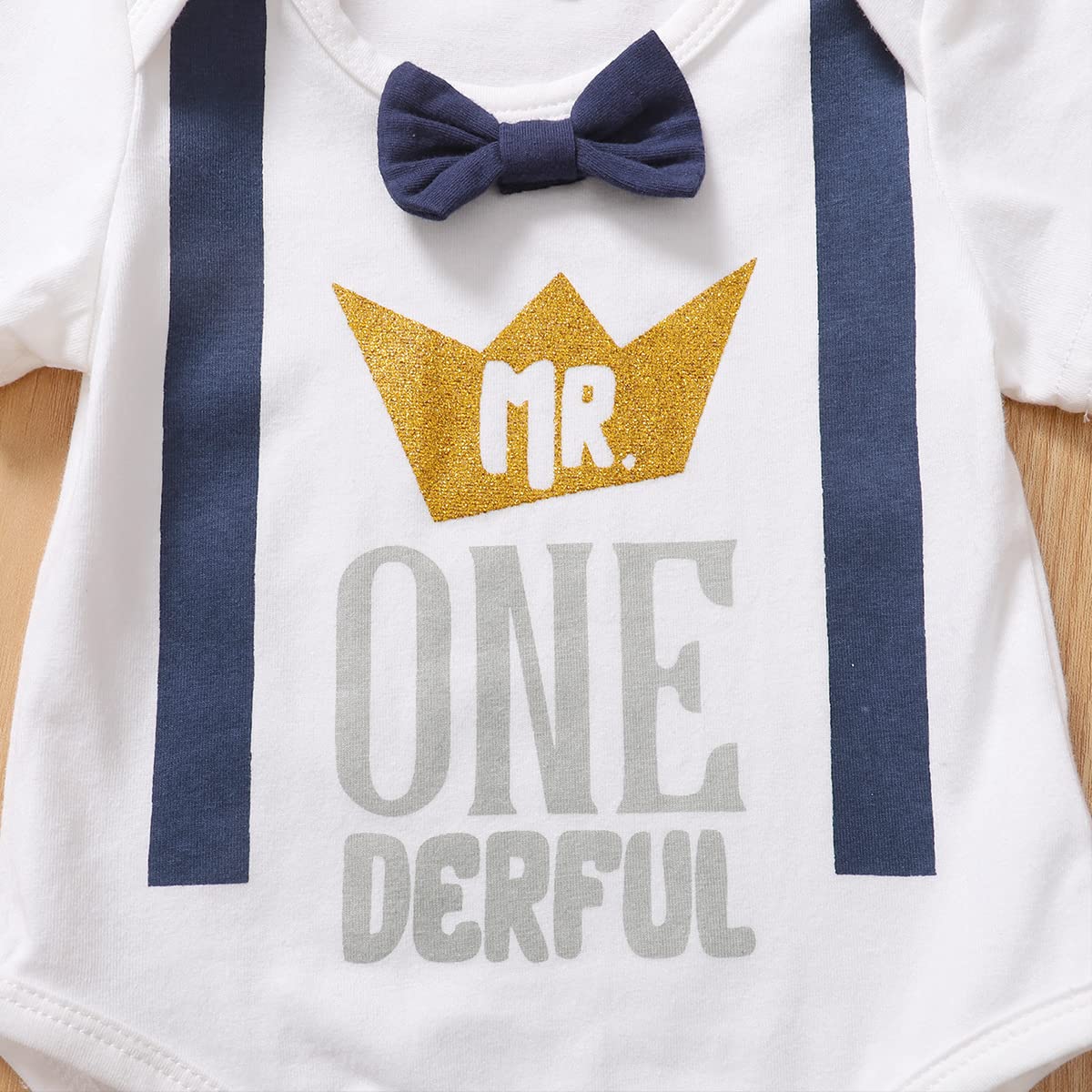 Mr. One-derful 1st Birthday Outfit for Baby Boys | Cute First Birthday Clothes | Perfect for Birthday Photos, Cake Smash & Special Celebrations