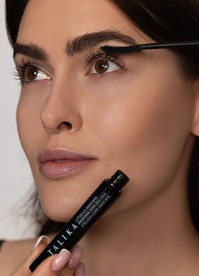 Lipocils Black Mascara for Longer Lashes - Volumizing & Lengthening Waterproof Mascara for Everyday Wear & Special Occasions