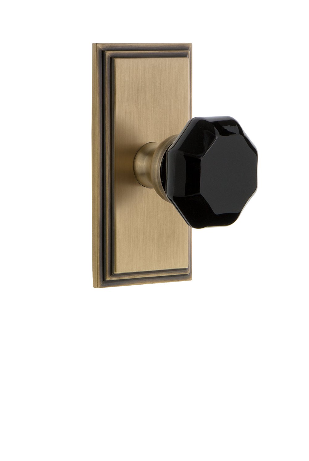 Grandeur Hardware 850794 Carre' Rosette with Lyon Knob Privacy Lock, 2.375
