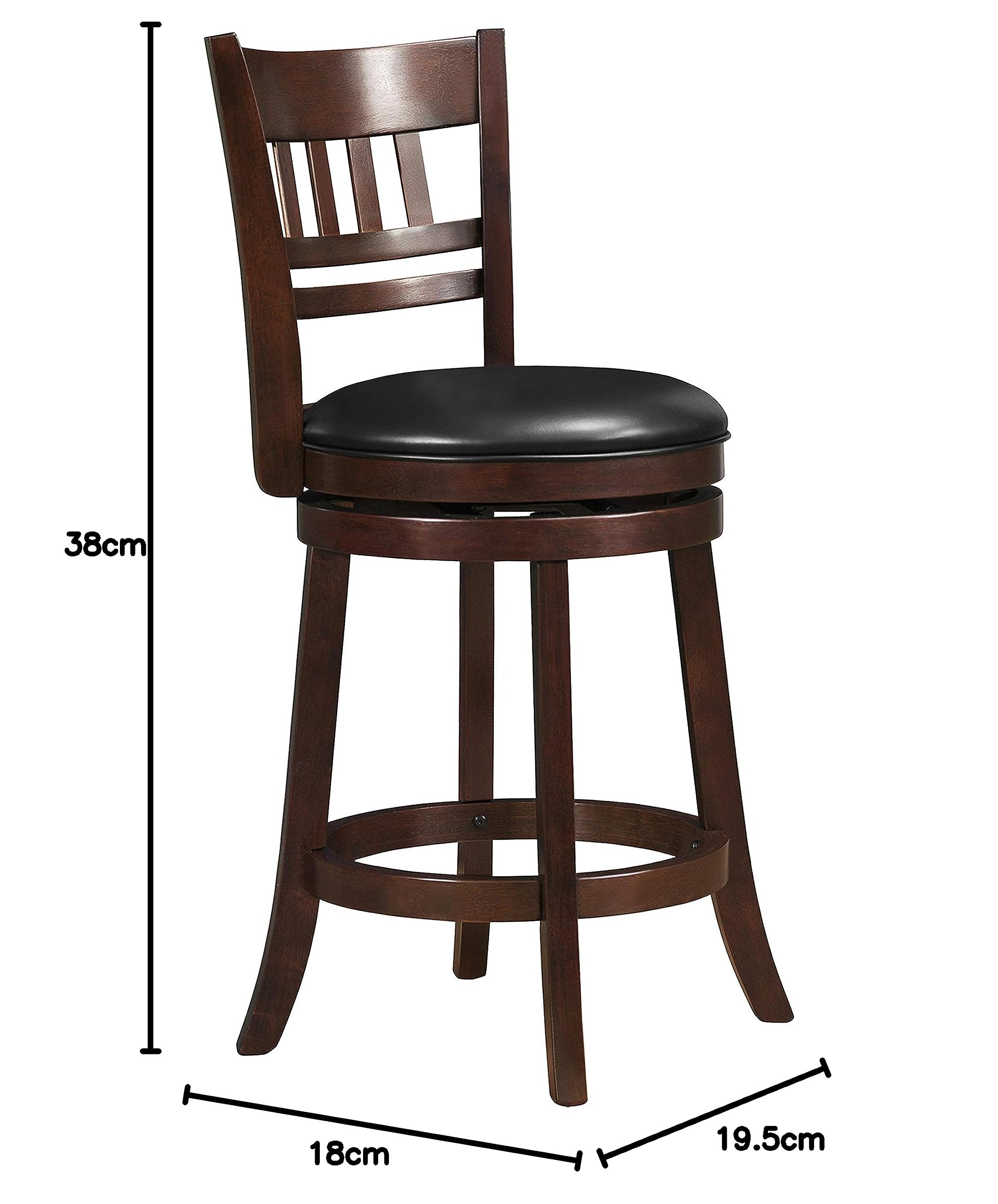 Lexicon Eschete Lattice Back Swivel Counter Height Bar Stool - 25
