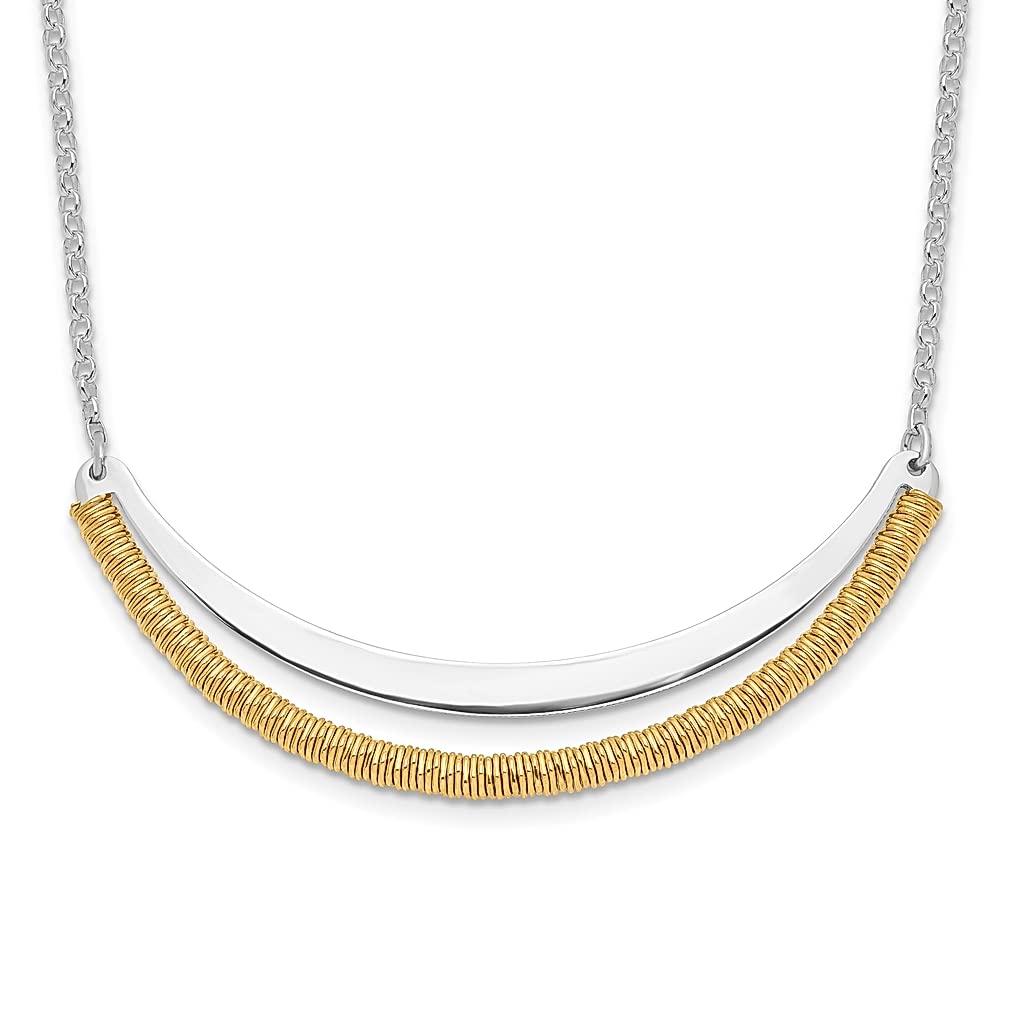 925 Sterling Silver Gold Bar 2 Inch Necklace Pendant Charm - Elegant Fine Jewelry for Women | Perfect Gift for Her, Birthday, Anniversary & Special Occasions | Layering Piece for Everyday Wear or Formal Events