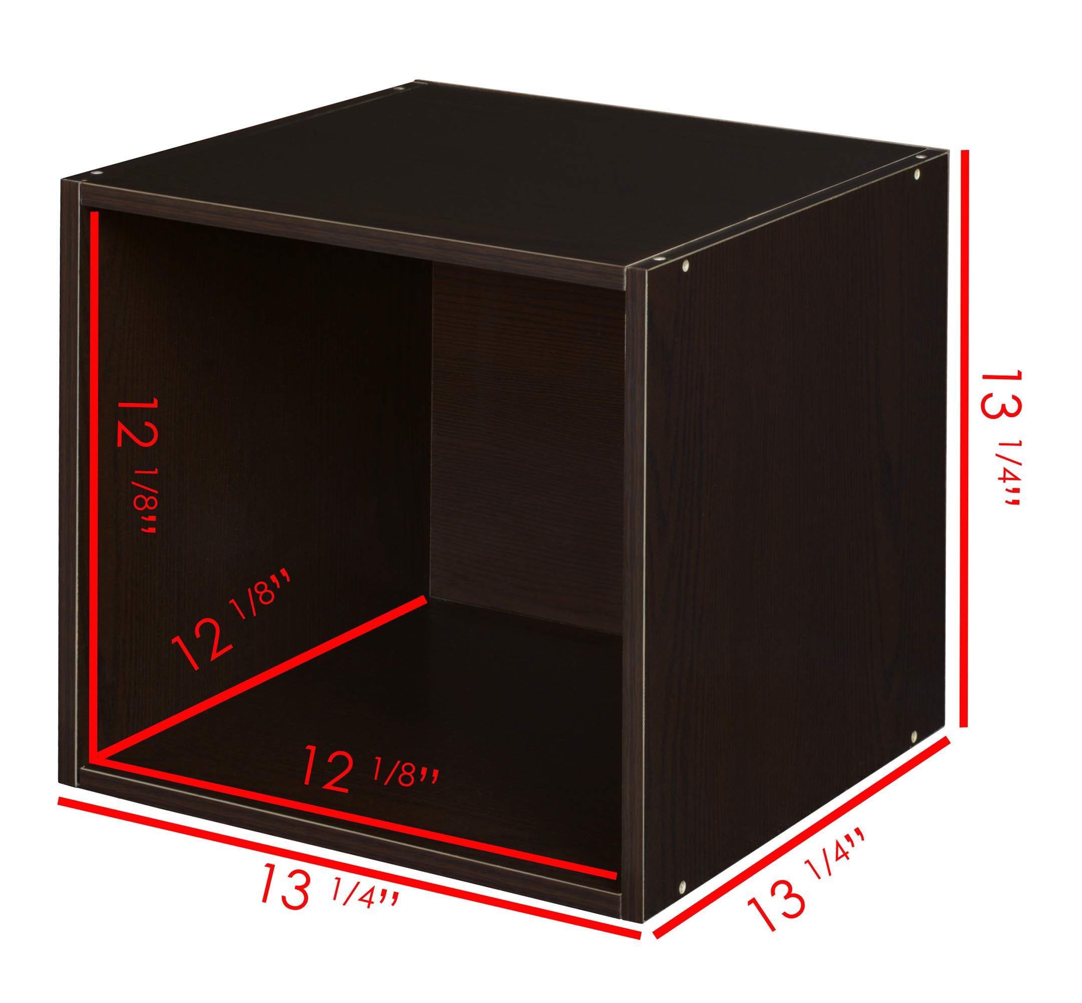 Premium Niche Cubo Deluxe Storage Set with Full & Half Size Cubes (1-2 Pack) - Truffle Brown | Modular Organizer for Closet, Nursery & Home Office Storage Solutions