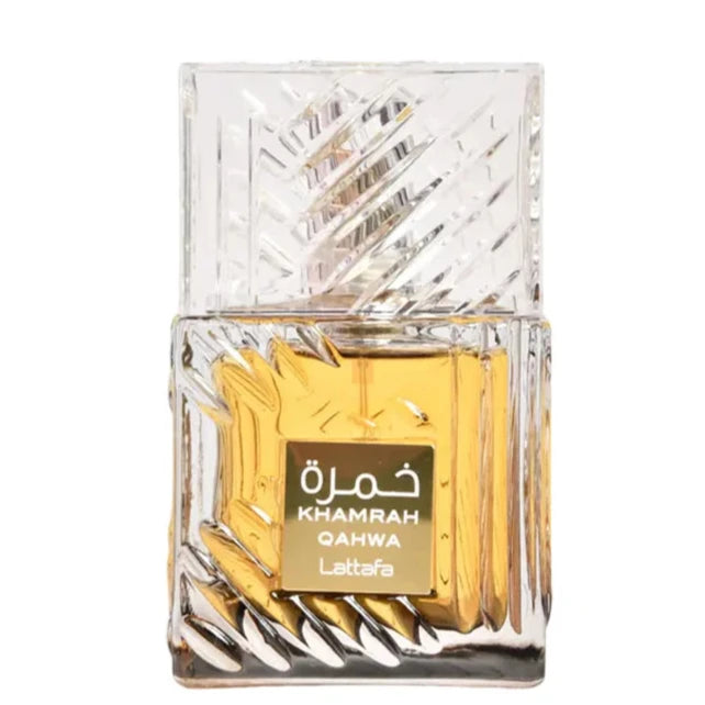 Lattafa Khamrah Qahwa Eau de Parfum - Warm Spicy Gourmand Fragrance for Men & Women - Perfect for Date Nights, Special Occasions & Everyday Luxury