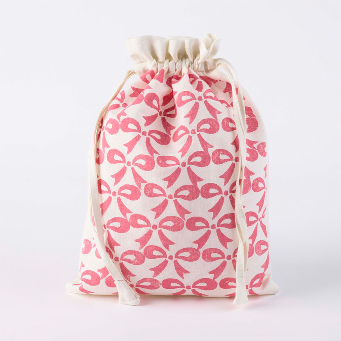 Block Printing Kit with Linen Drawstring Bag - DIY Fabric Stamping Supplies for Beginners (Dirty Pink) - Perfect for Crafting, Gift Wrapping & Eco-Friendly Shopping