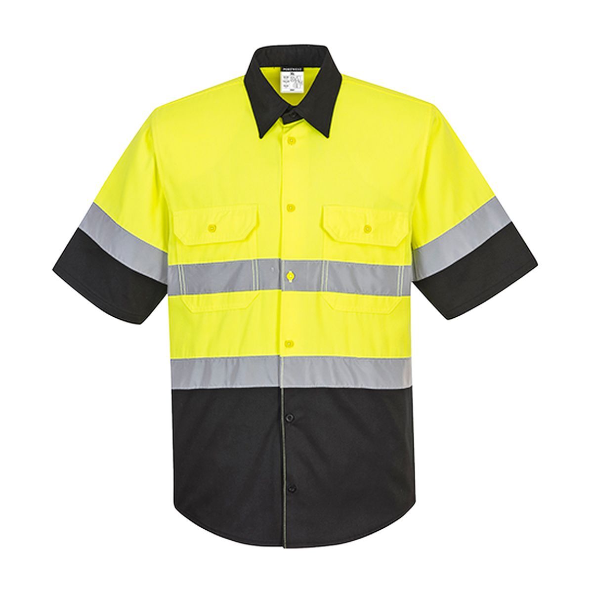 Hi-Vis Work Shirt Style E067 - ANSI Certified Safety Shirt for Construction & Outdoor Work | Reflective Workwear for Night Visibility & Hazard Protection