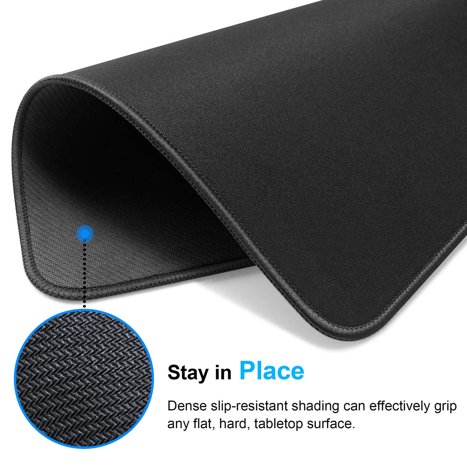 Ergonomic Mouse Pad with Wrist Support - Non-Slip Computer Mouse Pad for Office & Gaming - Comfortable Wrist Rest for Long Hours of Work or PC Gaming