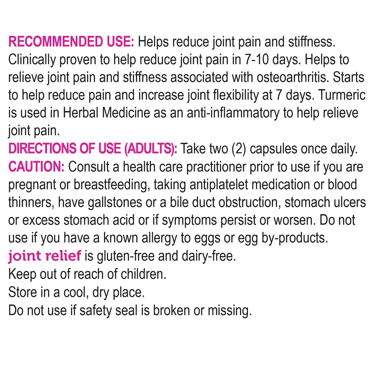 Genuine Health Fast Joint Relief Supplement with NEM & Turmeric - 60 Capsules for Joint Pain, Inflammation & Mobility Support - Ideal for Athletes & Active Adults