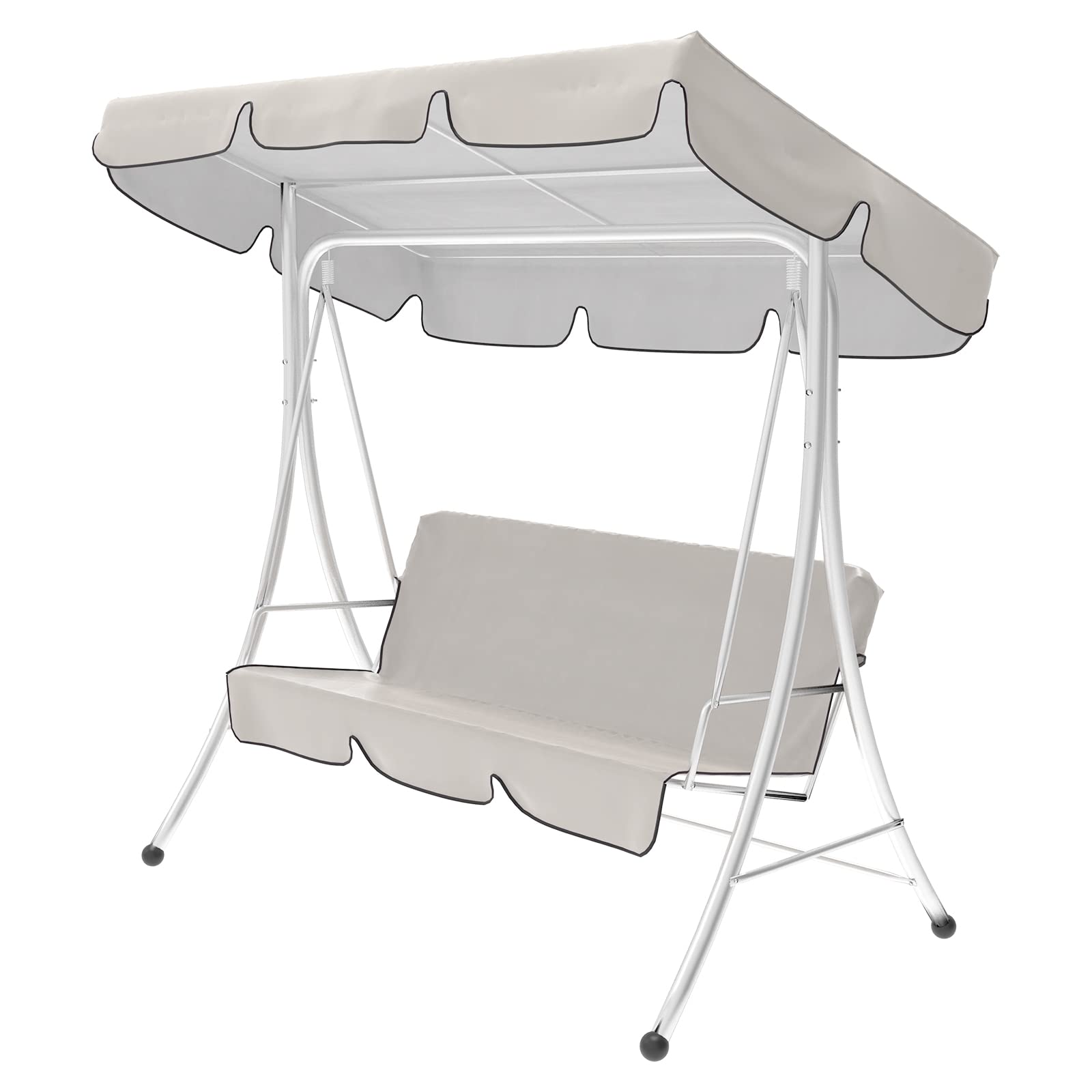 Waterproof 210D Oxford Outdoor Patio Swing Chair Cover - 3 Seater Hammock Swing Canopy Cushion Protector for Garden, Backyard, Lawn, Poolside & Balcony | Weatherproof Furniture Protection for Outdoor Relaxation & Entertaining