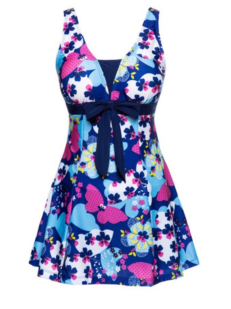 YGT Women's One Piece Swimsuit - Sexy Backless Swimdress with Adjustable Straps for Beach, Pool & Vacation | Plus Size Swimwear for Summer Swimming & Water Sports
