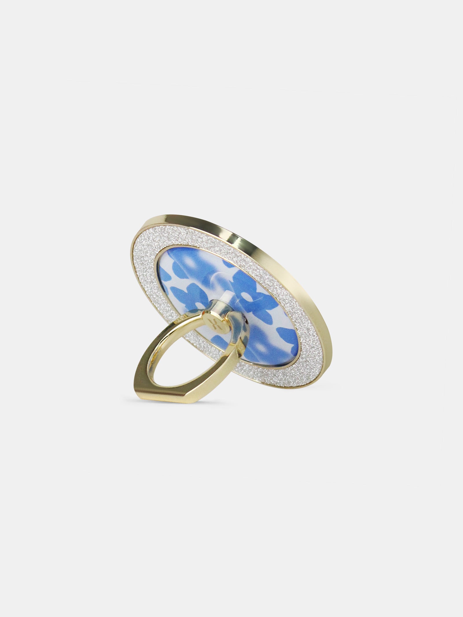 Magnetic Spinner Ring for iPhone Magsafe - Shimmering Azure Blue, Stress Relief & Fidget Toy for Adults, Perfect for Office, Travel & Anxiety Relief
