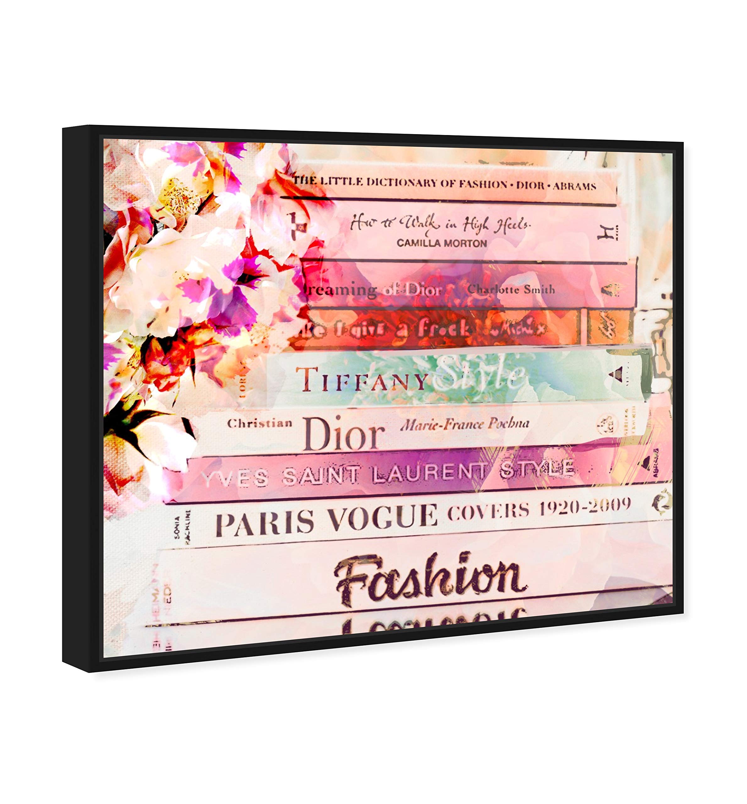 Romantica Spring Pink Floral Framed Wall Art Canvas Print - 45