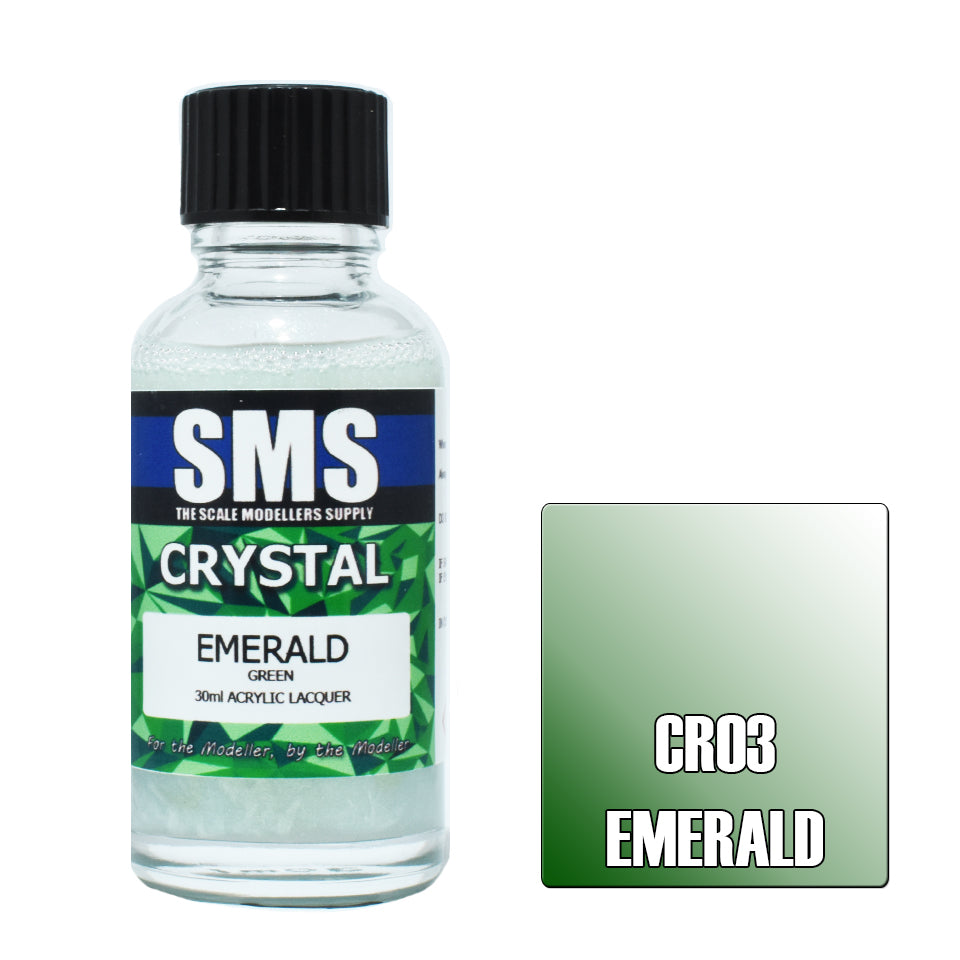 30ML Crystal Emerald Green Acrylic Airbrush Paint for Scale Model Building - Perfect for Miniatures, Warhammer, and DIY Craft Projects