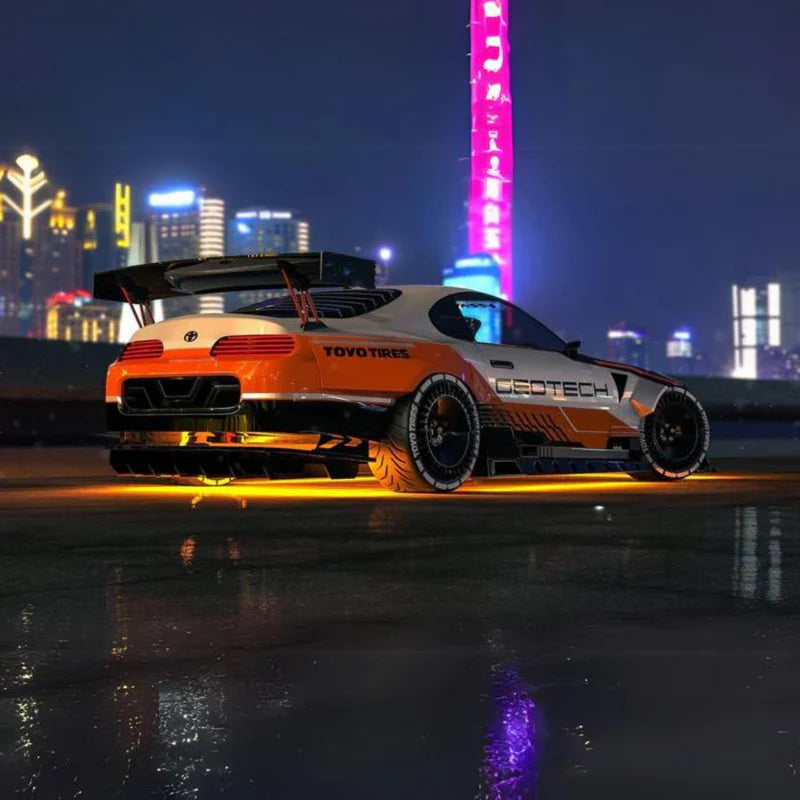 Premium LED Underglow Lighting Kit 3.0 - Flexible RGB Car Neon Lights with Remote Control | Waterproof Underbody Glow for Cars, Trucks & Motorcycles | Perfect for Night Driving, Car Shows & Custom Vehicle Lighting