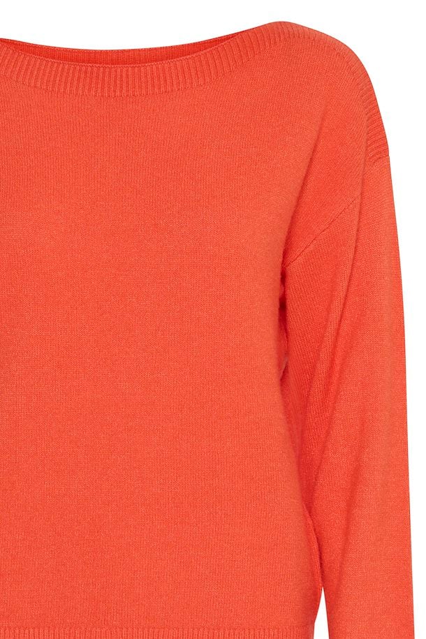 Ella Boat Neck Jumper (Fiesta) - Women's Elegant Knit Sweater for Fall & Winter | Perfect for Office Wear, Casual Outings and Holiday Parties