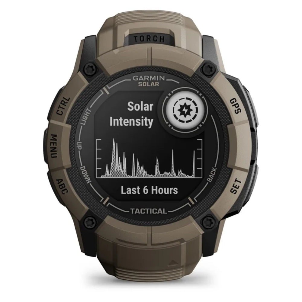 Garmin Instinct 2X Solar Tactical Smartwatch - Rugged Outdoor GPS Watch with Solar Charging, Tactical Features & Health Monitoring for Military, Hiking & Adventure Activities