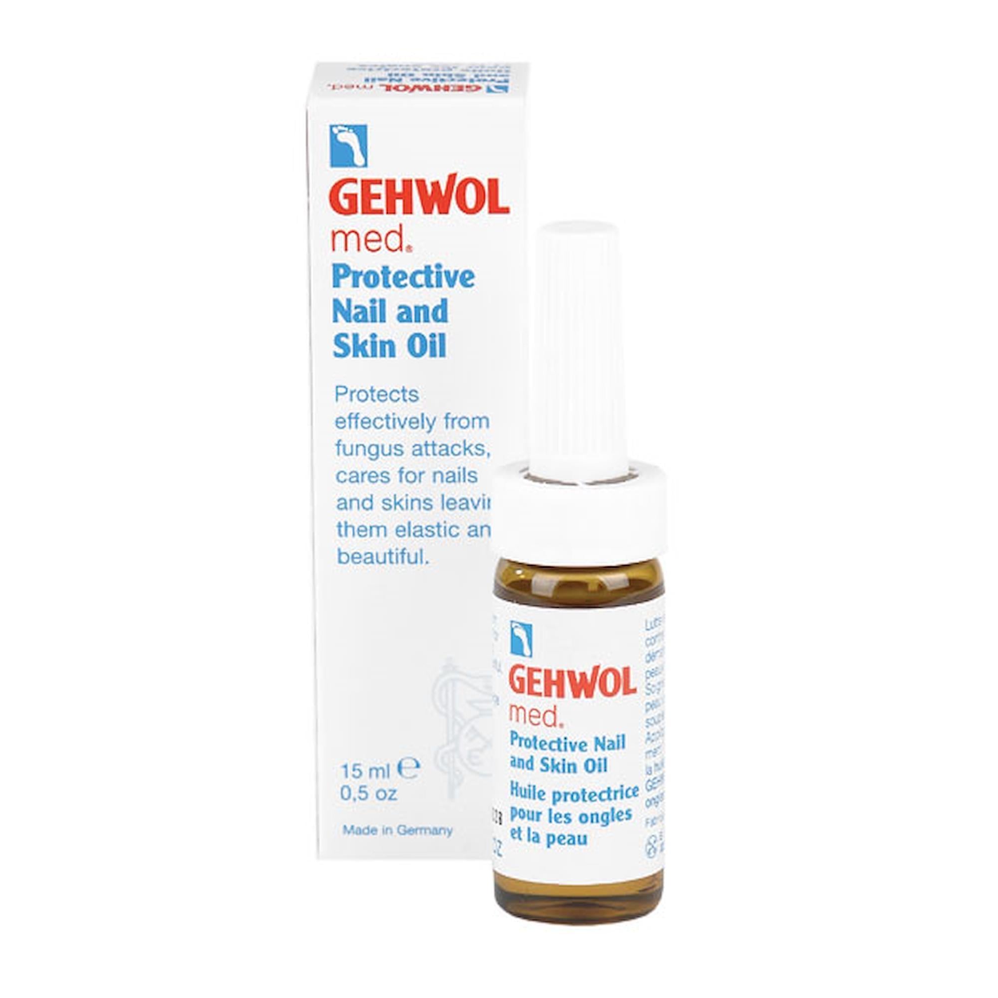 Gehwol Med Protective Moisturizing Skin Oil 0.5oz - Dry Cracked Feet Treatment for Men & Women - Ideal for Pedicures, Foot Care & Winter Skin Protection