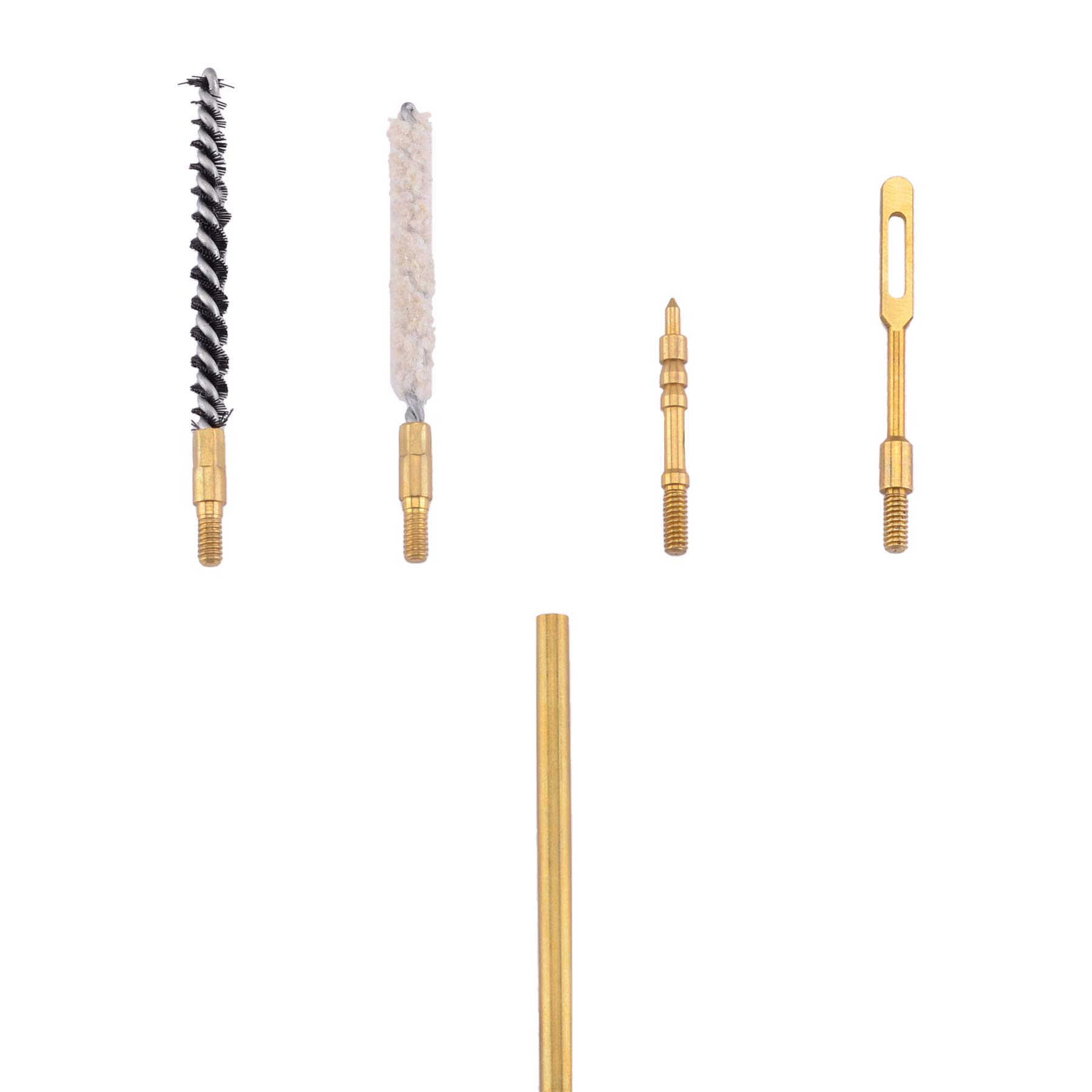 Boosteady .177 & .22 Caliber Airgun Cleaning Kit - Brass Rod, Nylon Brushes, Cotton Mop in Zippered Case | Perfect for Pellet Gun Maintenance & Field Cleaning | Hunting, Target Shooting & Air Rifle Care