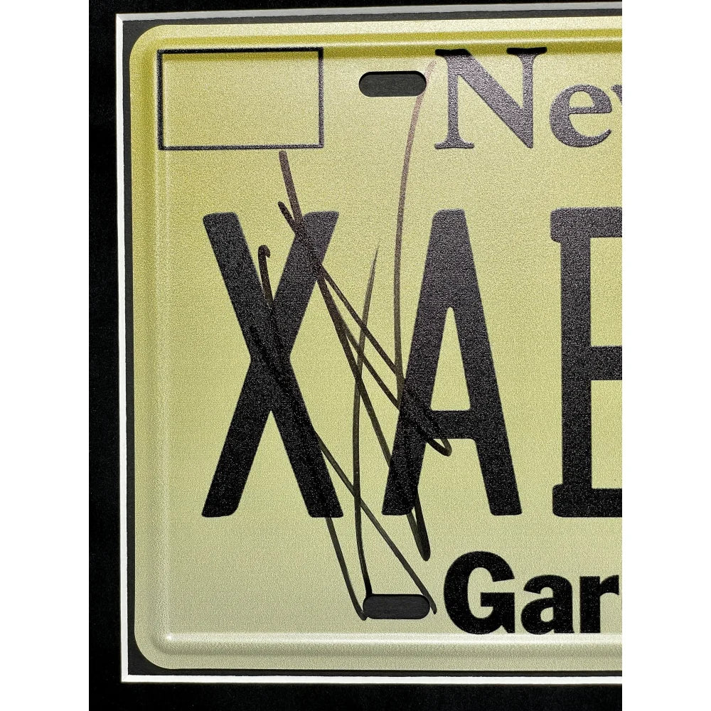 Keanu Reeves Autographed John Wick Movie Car License Plate Photo - Framed Collage with BAS COA Certificate | Perfect for Movie Memorabilia Collectors & Home Theater Decor