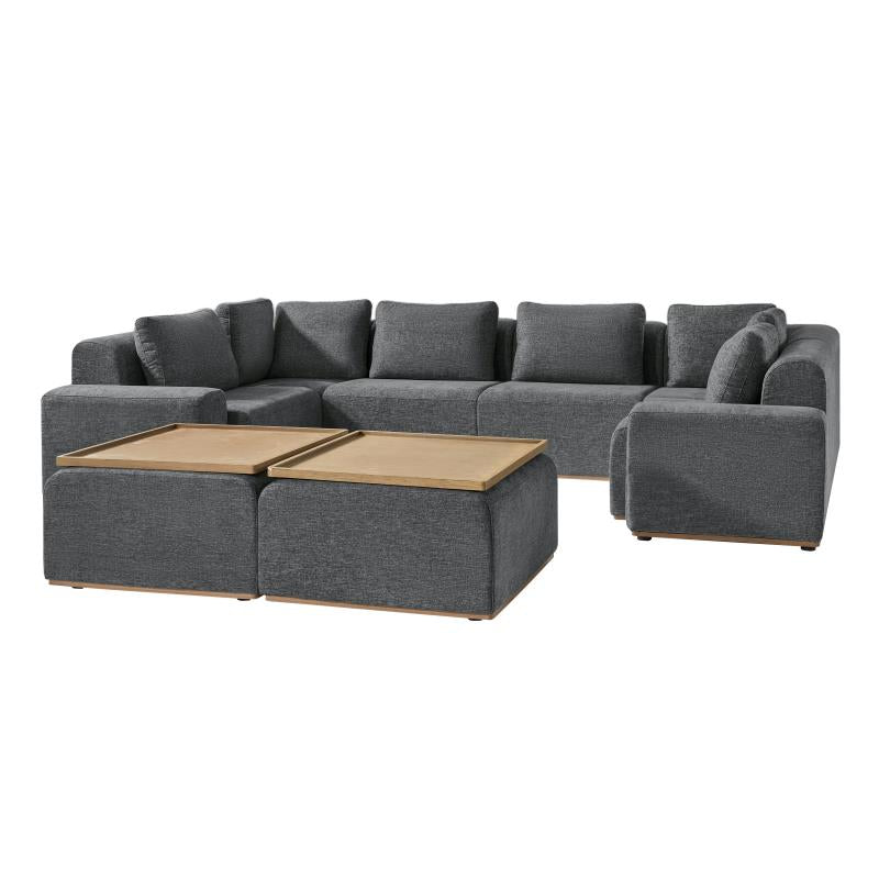 Premium Terra Cloud Sofa with Built-in Table - Modern Comfort for Living Room, Lounge & Outdoor Relaxation
