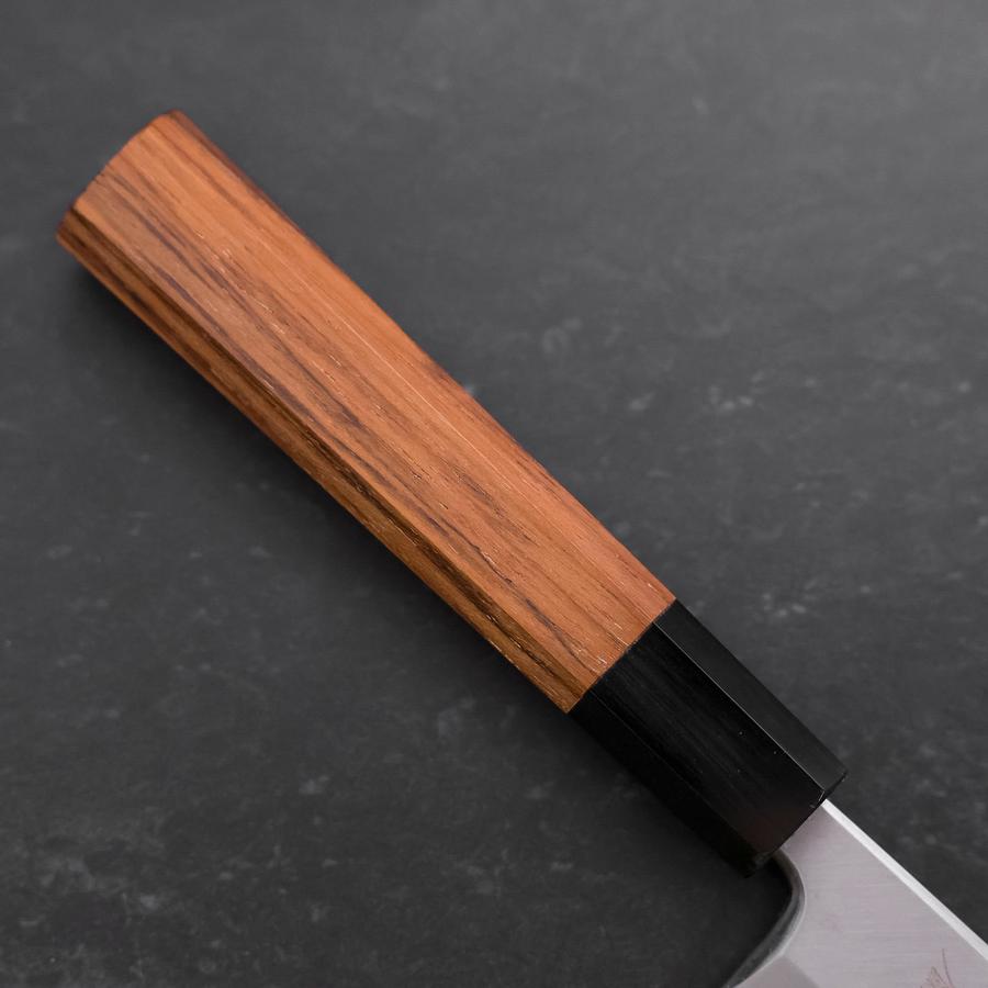 Premium Unagisaki Edo Blue Steel #1 Hon Kasumi Sushi Knife 210mm with Buffalo Teak Handle - Perfect for Sushi Chefs & Japanese Cuisine Preparation