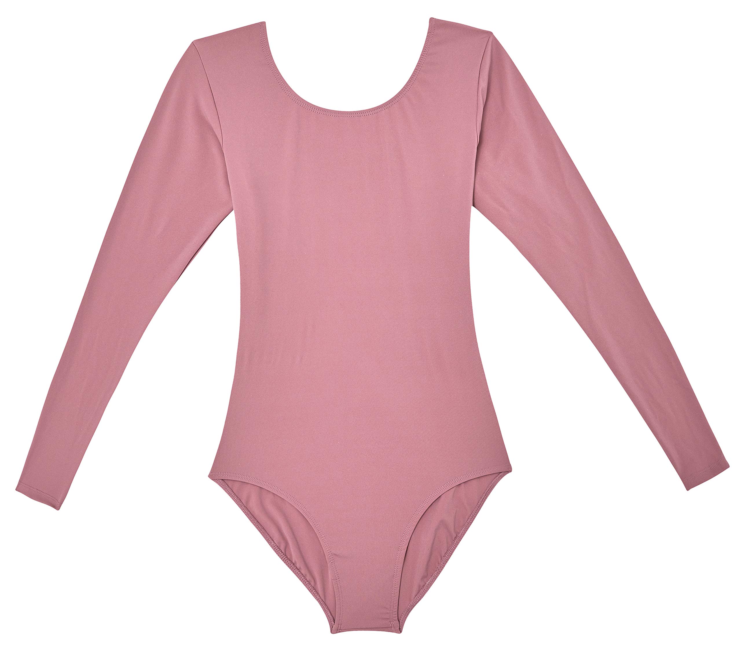 DANSHOW Women's Long Sleeve Ballet Leotard - Stretch Dance Top for Adults - Perfect for Ballet Class, Yoga & Dance Training