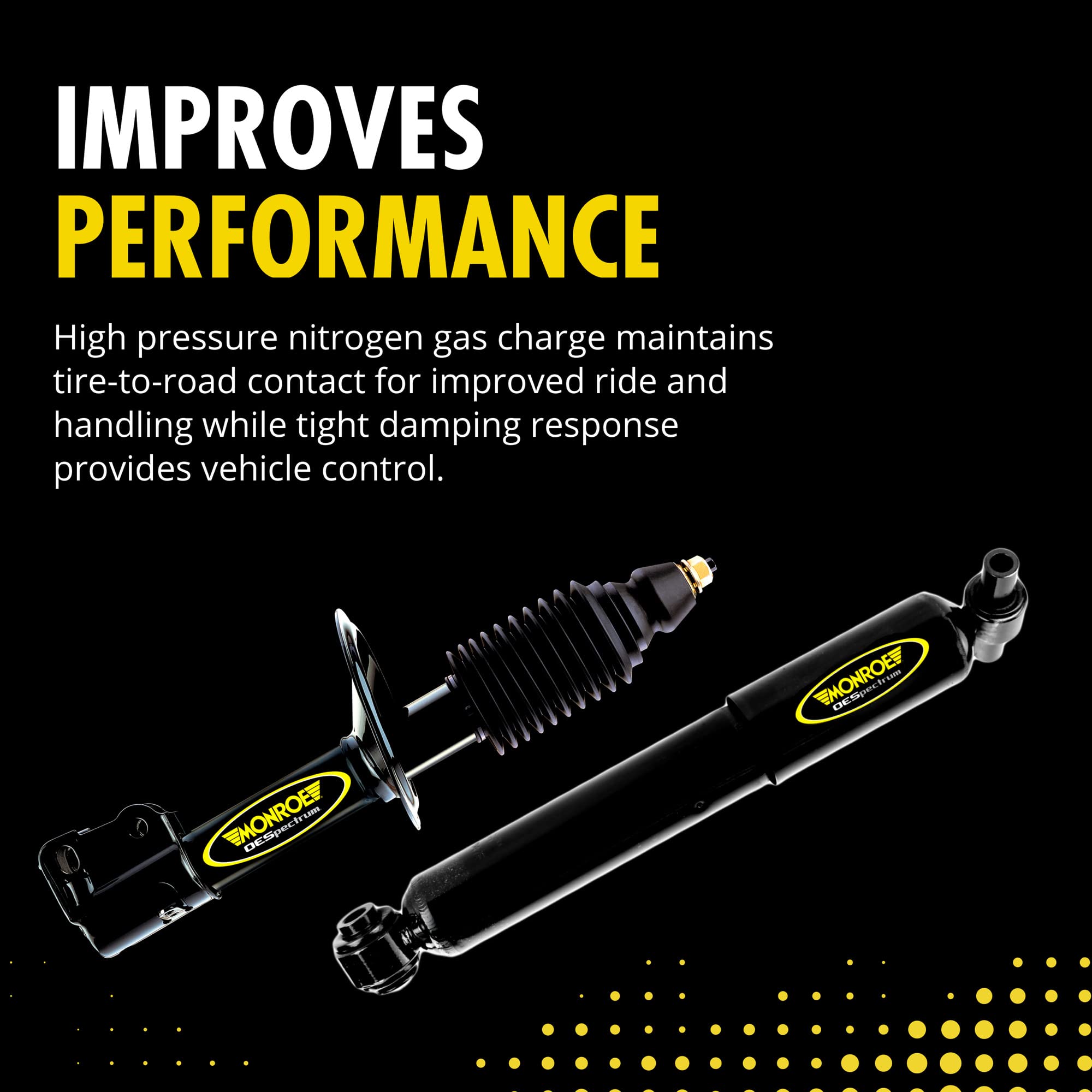 Monroe OESpectrum 5758 Shock Absorber - Premium Car Suspension Replacement Part for Smooth Ride | Perfect for Trucks, SUVs & Sedans