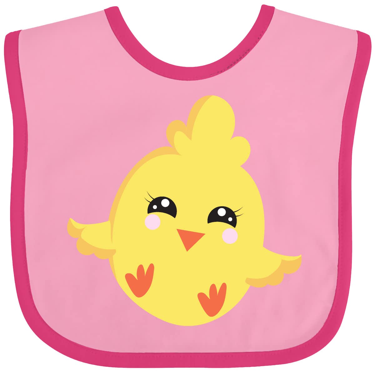 Inktastic Adorable Chicken Baby Bib - Cute Little Chick Design for Infants & Toddlers - Perfect for Feeding, Mealtime, and Photo Shoots