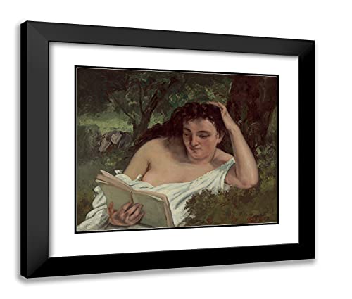 Black Modern Wood Frame with Double Matting