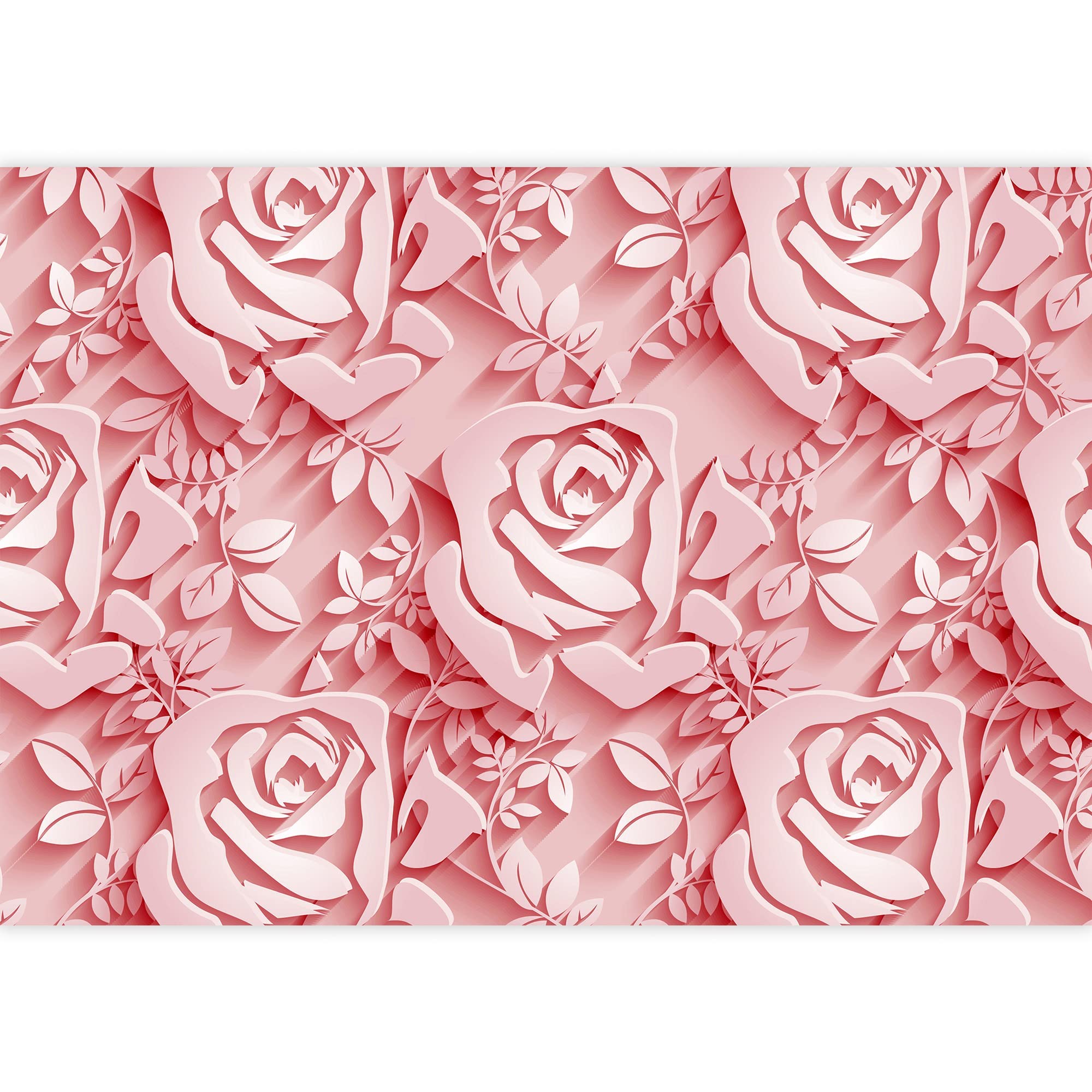 3D Floral Removable Wall Murals for Bedroom - Peel and Stick Wallpaper Stickers (66x96 inches) - Perfect for Home Decor, Nursery, Living Room & Office Accent Walls