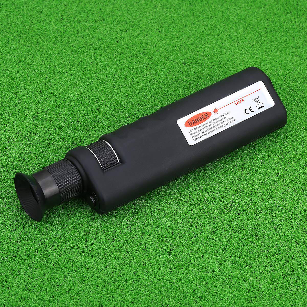 400x Magnification Fiber Optic Inspection Microscope with LED Illumination - Handheld Anti-Slip Rubber Grip for SC/LC/FC Connectors - Perfect for Network Maintenance, Cable Testing & Fiber Optic Repair