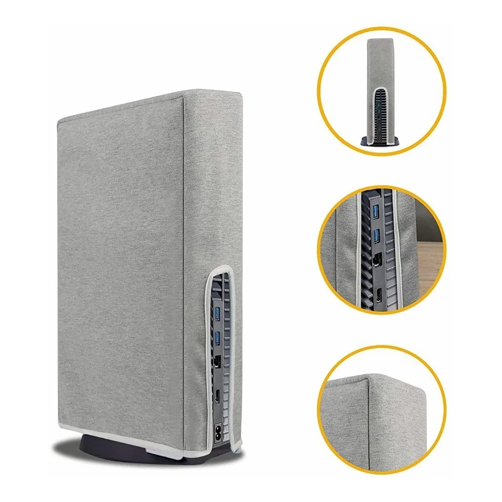 DPOFIRS PS5 Digital Edition Dust Cover - Protective Case for Sony PlayStation 5 Console Accessories | Prevent Dust & Scratches | Perfect for Gaming Setup & Storage Protection