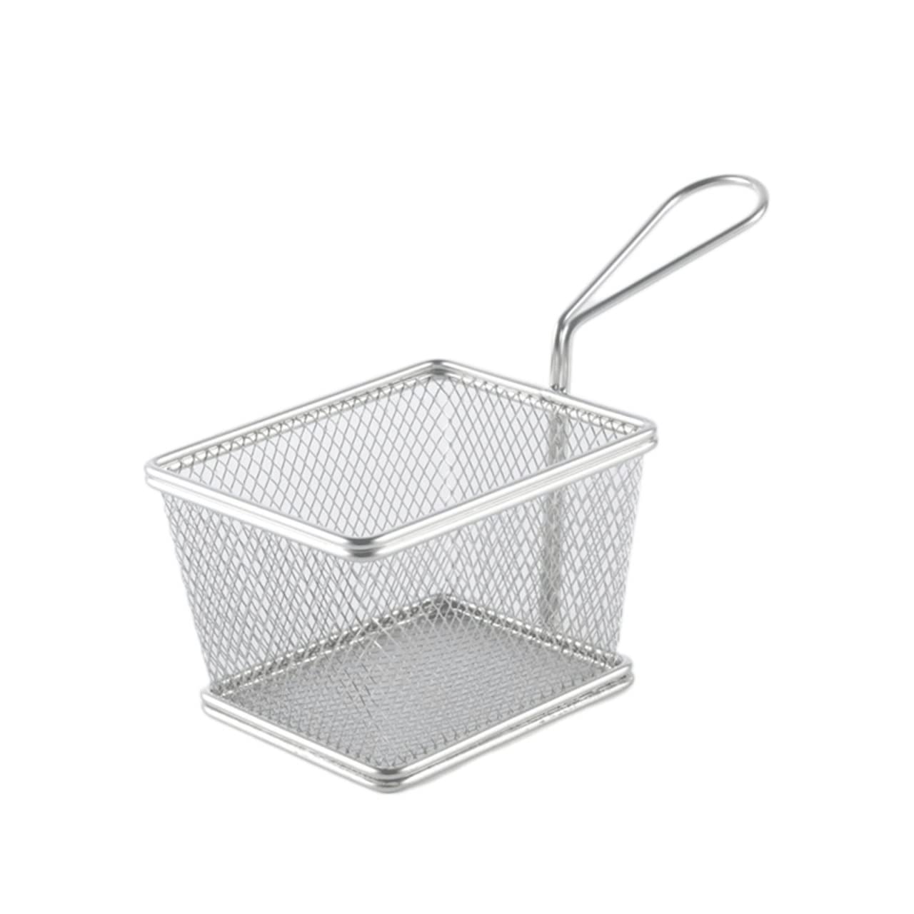 Stainless Steel French Fry Basket - Durable Deep Fryer Basket for Cooking, Frying & Straining - Perfect for Restaurants, Home Kitchens & Snack Making (Color Options)