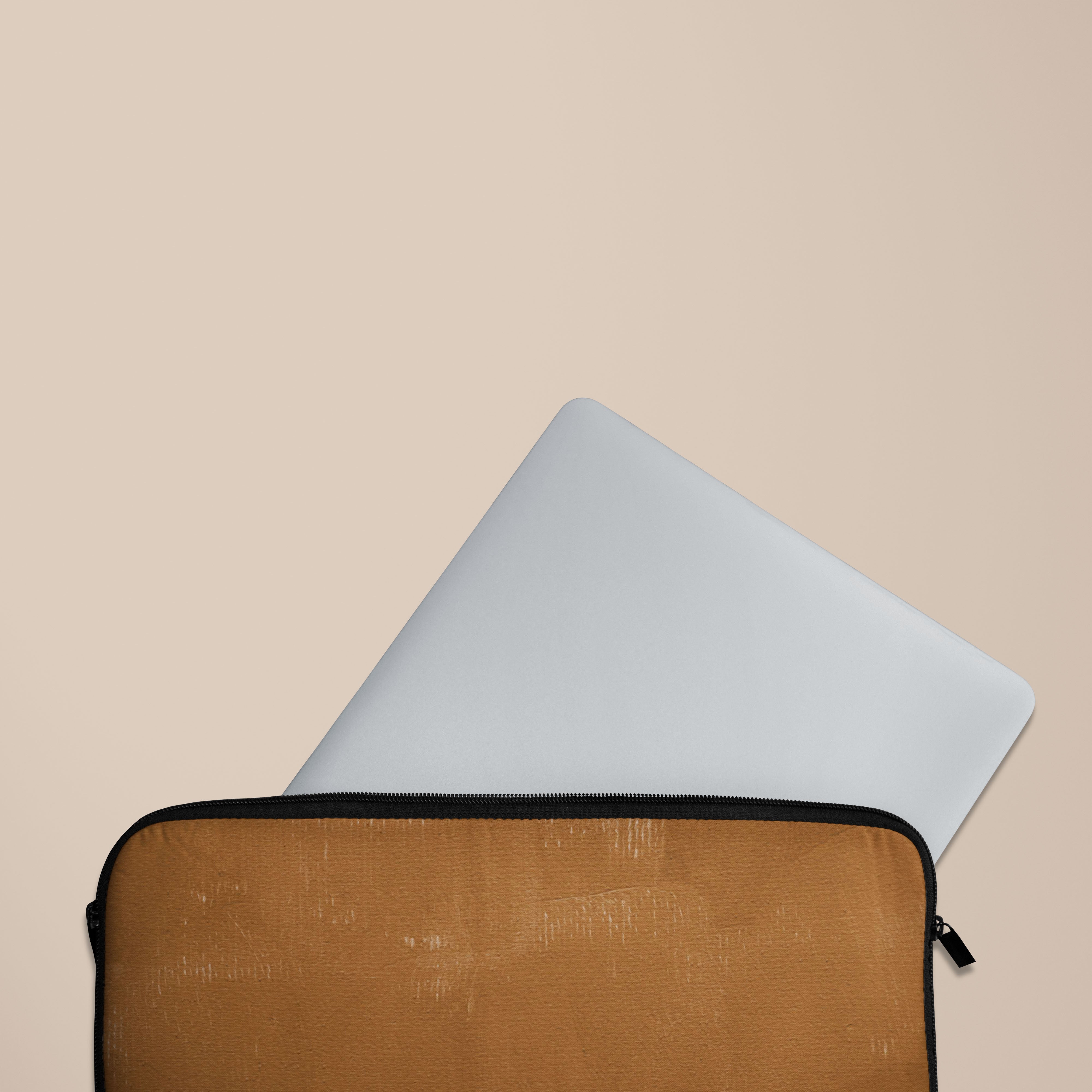 Premium Brown Clay Laptop Sleeve Case - 13-15 Inch Protective Cover for MacBook, Notebook & Ultrabook - Perfect for Office, Travel & School Use