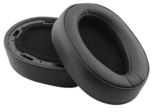 Premium Replacement Ear Pads for Sony MDR-100ABN & WH-H900N Headphones - Soft Protein Leather Cushions (Black) | Noise Isolation Comfort for Gaming, Travel & Office Use
