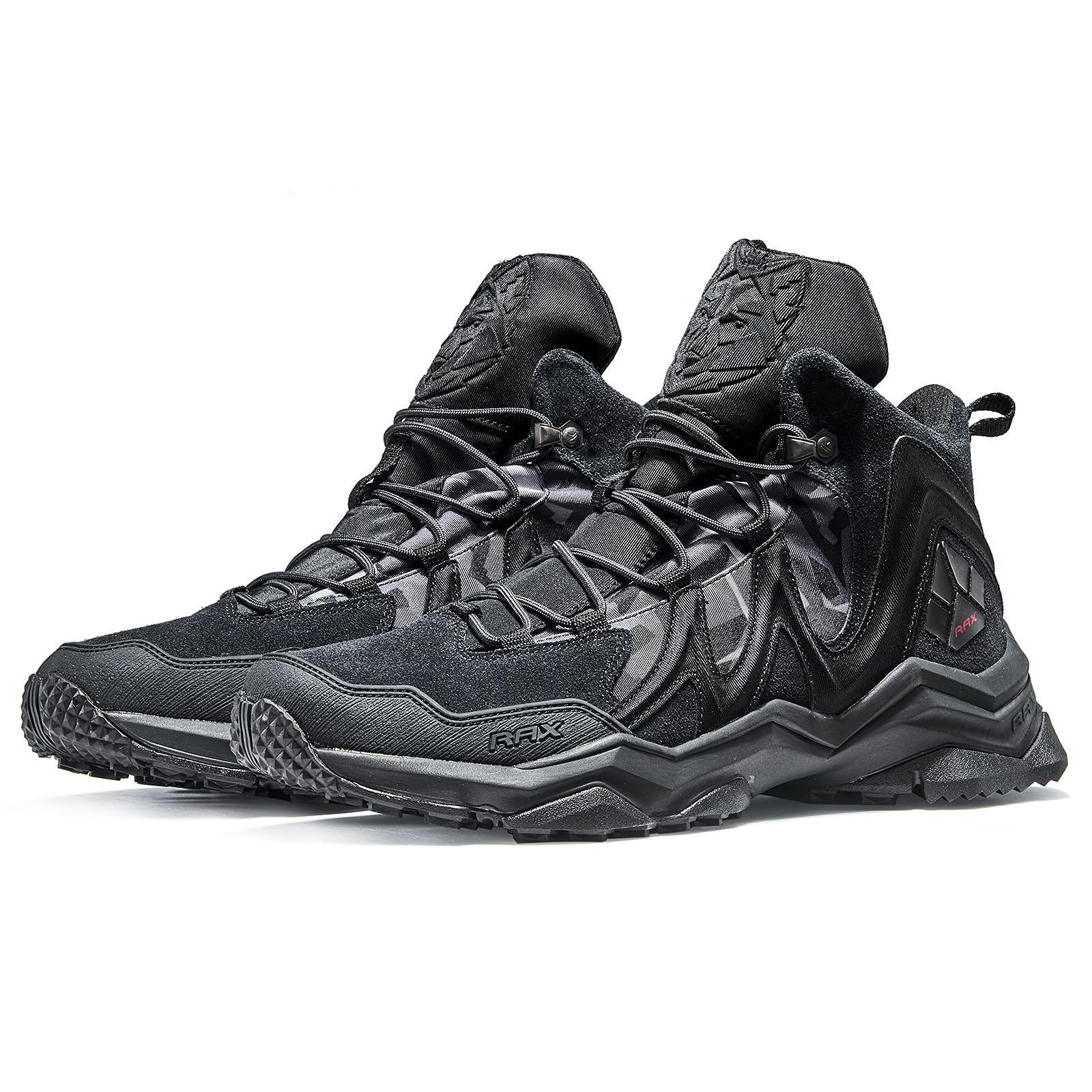 RAX Men's Waterproof Ankle High Hiking Boots - Lightweight Outdoor Shoes for Trail Walking, Camping & Backpacking Adventures