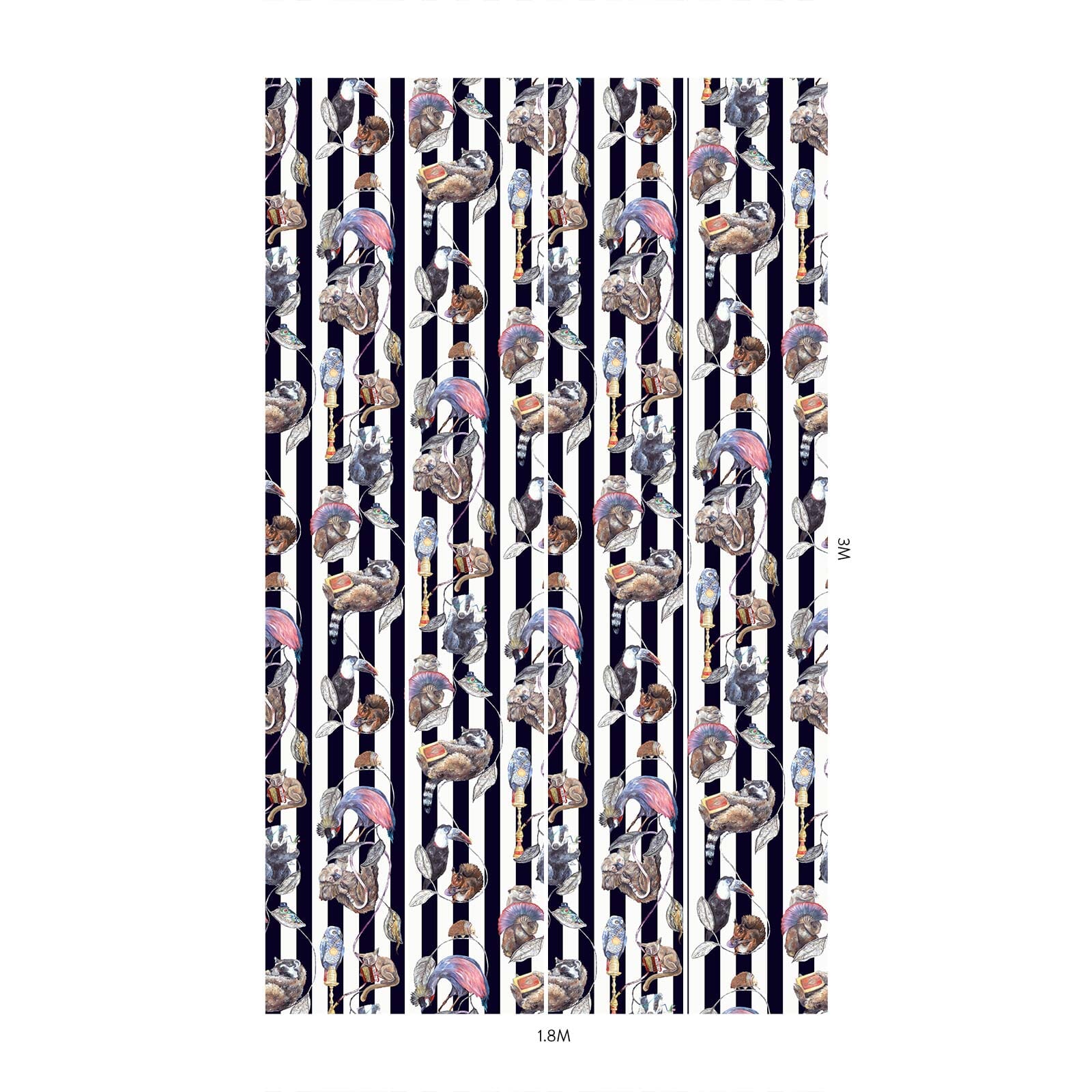 HACKNEY EMPIRE Midnight Stripe Wallpaper - Premium Peel & Stick Wallpaper for Bedroom, Living Room & Home Decor