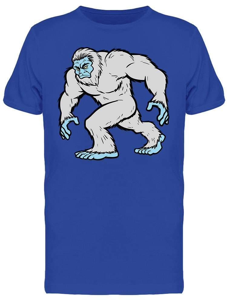 Walking Yeti T-Shirt for Men - Funny Graphic Tee - Casual Comfort Fit Cotton Shirt for Everyday Wear, Outdoors, and Gifts