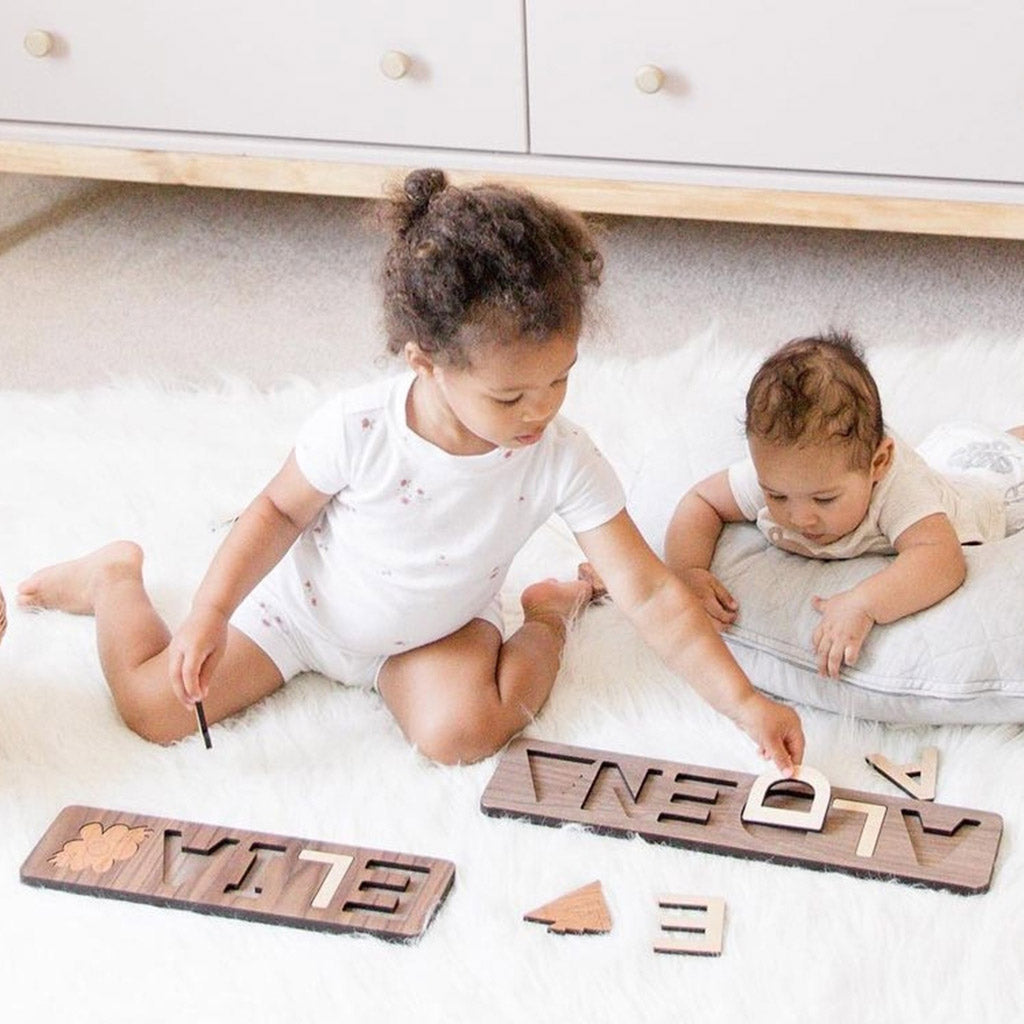 Personalized Wooden Name Puzzle for Kids - Educational Learning Toy for Toddlers | Perfect for Birthday Gifts, Nursery Decor & Early Childhood Development