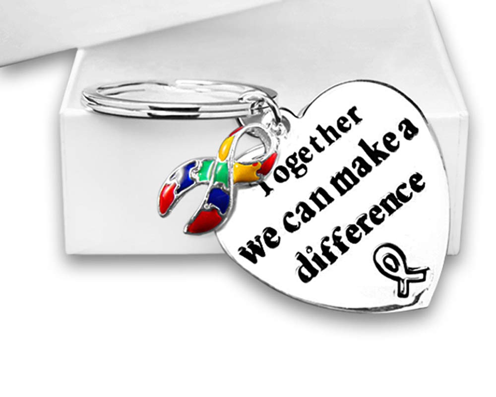 Autism Awareness Puzzle Piece Keychains - Symbol of Support, Perfect for Backpacks, Bags, and Everyday Carry