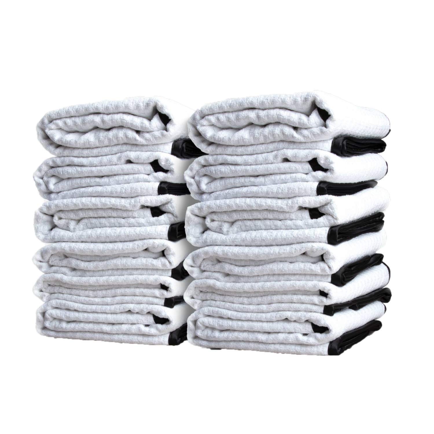 Adam's Great White Premium Microfiber Drying Towel - Ultra Soft & Highly Absorbent Car Detailing Towel - Scratch-Free for Delicate Surfaces - Safe & Effortless Vehicle Drying (12 Pack) - Perfect for Cars, Motorcycles, Boats & RVs
