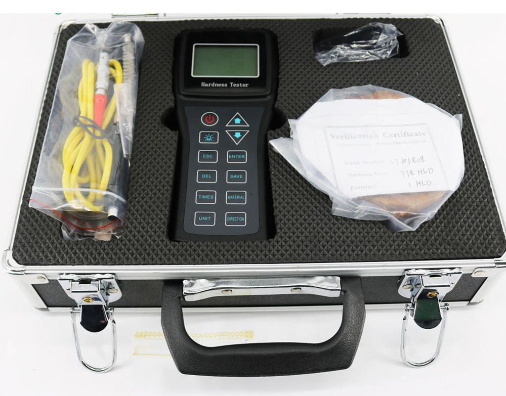 Leeb Hardness Tester HL150 - Digital OLED Display with D Type Impact Device (170-960HLD) for HRC, HRB, HL, HB, HRA, HV, HS Measurements | Metal Testing, Quality Control, Industrial Applications