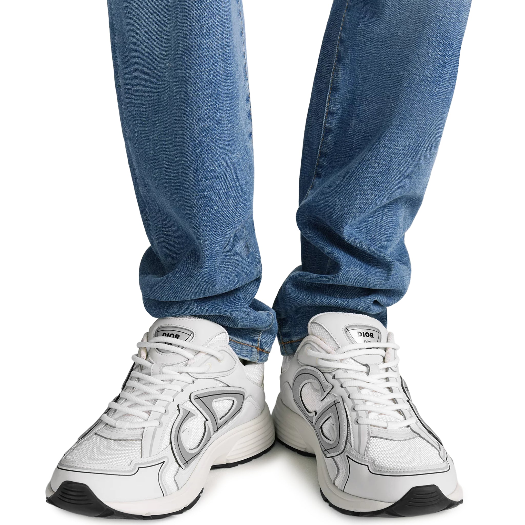 Dior B30 Countdown Mesh White Sneakers for Men - Stylish Luxury Fashion Shoes for Casual Wear & Street Style Outfits