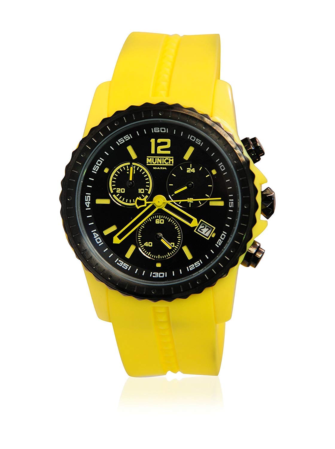 Munich Unisex Analog Quartz Watch with Silicone Strap MU+101.9A - Stylish Casual & Sports Timepiece for Men and Women