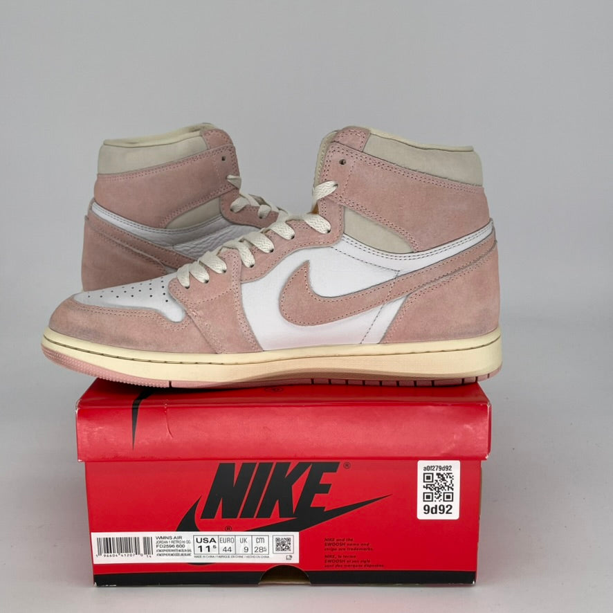**Air Jordan 1 Washed Pink Women's Sneakers - Size 10/11.5W (FD2596-600) | Stylish & Comfortable for Casual Wear, Street Fashion & Gym**