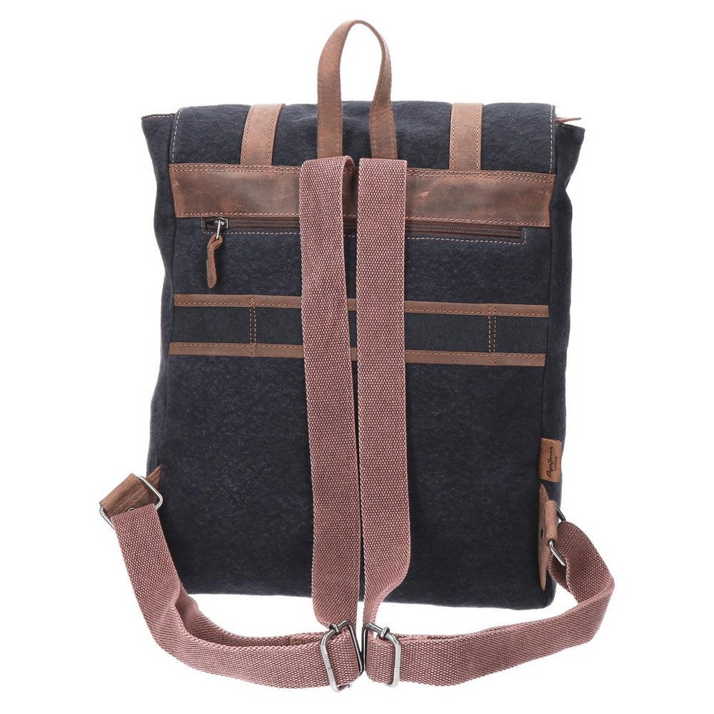 Pepe Jeans Horse Blue Laptop Backpack for Men & Women - 15.6 Inch Waterproof Travel Backpack with USB Charging Port - Perfect for Work, School, College and Business Trips