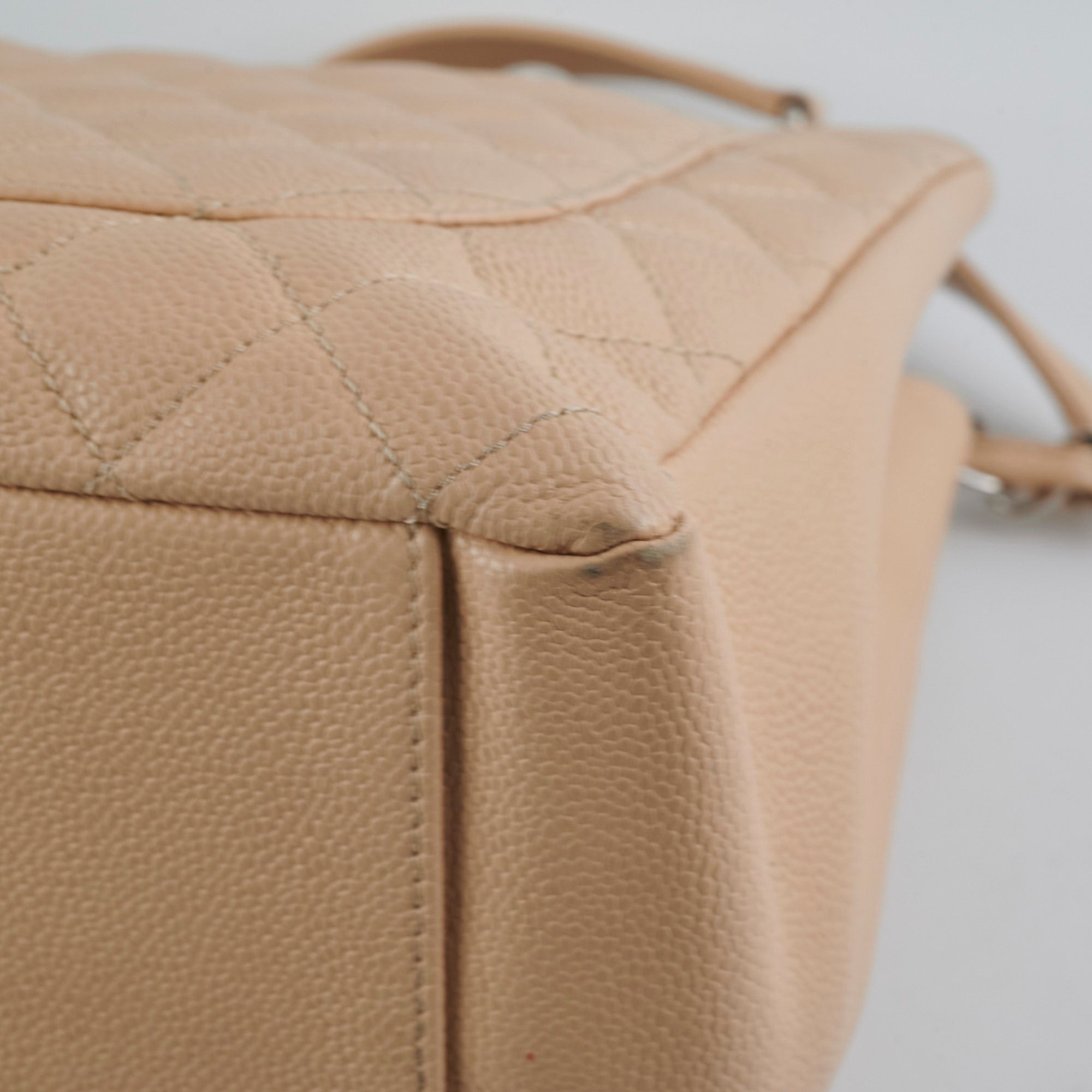 Chanel GST Caviar Grand Shopping Tote Bag in Beige - Luxury Designer Handbag for Women, Perfect for Work, Travel & Everyday Use