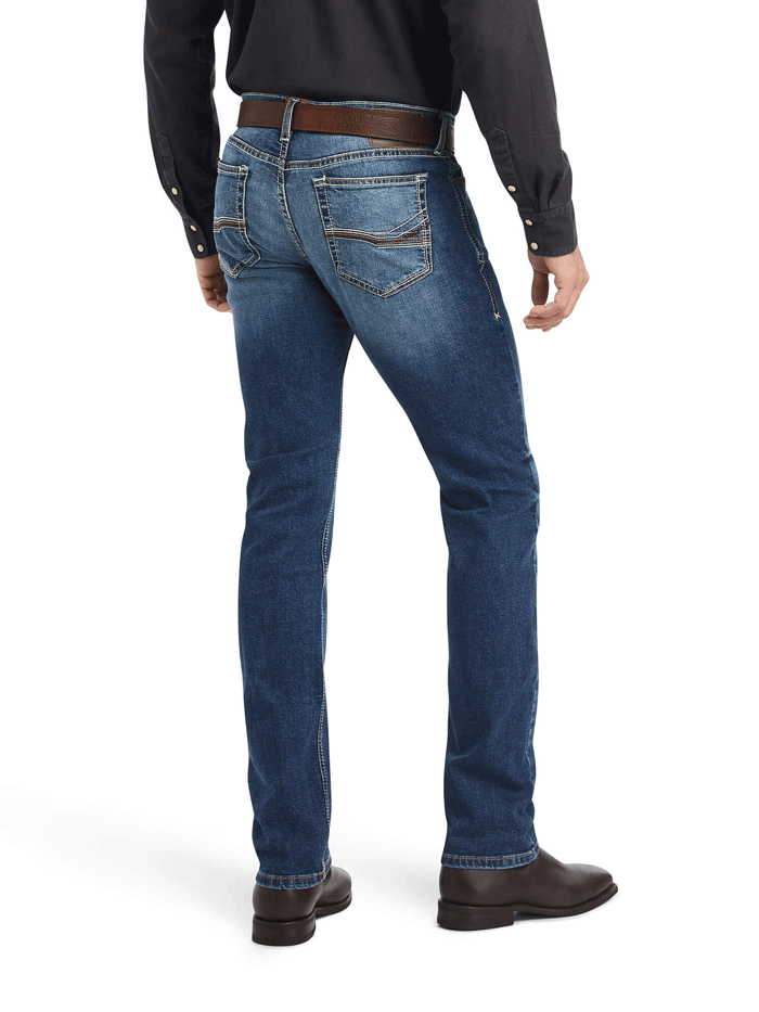 Ariat Men's Modern Kai Slim Leg Jean Kelton - M8 Size | Durable & Comfortable Western Denim for Work & Casual Wear